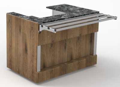 Прилавок кассовый правый RT1ASR Capital 1105x700x860мм REFETTORIO