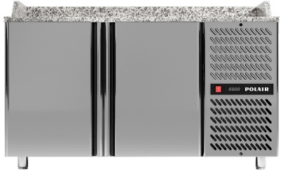Стол для пиццы POLAIR TM2ENPIZZA-G с бортом