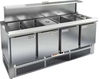 стол для салатов (саладетта) hicold sle3-1111gn полипропилен