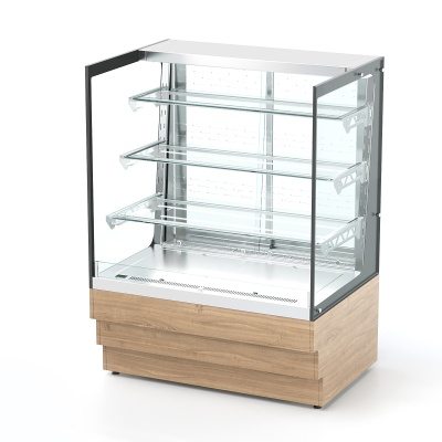 Витрина кондитерская холодильная открытая (3 полки) RKC21AO Crystal 950x700x1320мм REFETTORIO