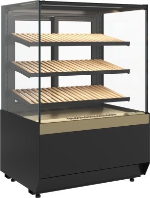 Витрина хлебная Carboma KC70 N 0,9-1 LIGHT Bread (версия 2.0) (Паттерн 0108 Темный дуб)
