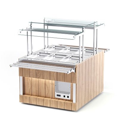 Прилавок холодильный сдвоенный RBK23CAT ШС Kids 1505x1365x1455(760) h=100мм Capital Kids REFETTORIO