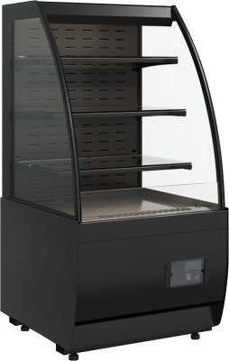 Витрина холодильная Carboma K70 VM 0,6-2 STANDARD открытая, горка (9005)
