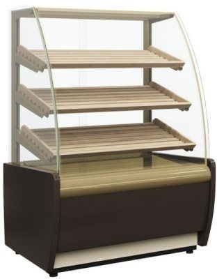 Витрина хлебная Carboma K70 N 1,3-1 LIGHT Bread 0012-0109 (со стеклом)