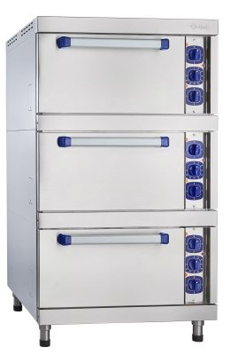 Шкаф жарочный Abat ШЖЭ-3-К-2/1, нерж. духовка GN 2/1, 840x930x1500, вся нерж