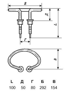 ТЭН 68,5А13/2,0Р220 (ТЭН-09А)