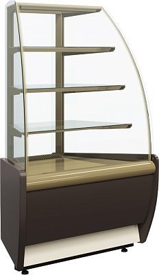 Витрина нейтральная Carboma K70 N-3 LIGHT Паттерн (0106 Седой дуб)