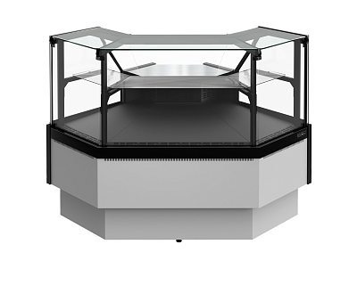 Витрина холодильная Carboma GC95 VM-5-1 внешний угол c боковинами (версия 2.0) (9006-9005)