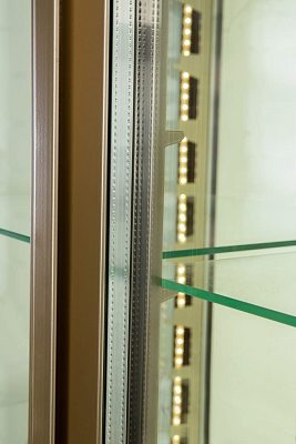 Витрина кондитерская Carboma D4 VM 800-1 (R800C Люкс) (индивидуальное исполнение 2 дв,стекл полки)
