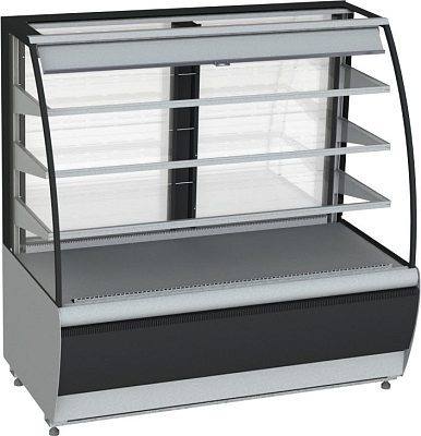 Витрина холодильная Carboma K70 VM 0,6-2 STANDARD 9006-9005 (открытая)