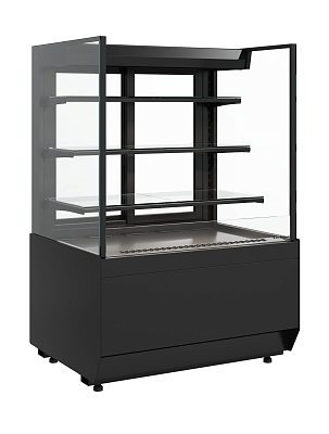 Открытая холодильная витрина Carboma KC70 VM 1,3-2 STANDARD с прямой боковиной (версия 2.0)