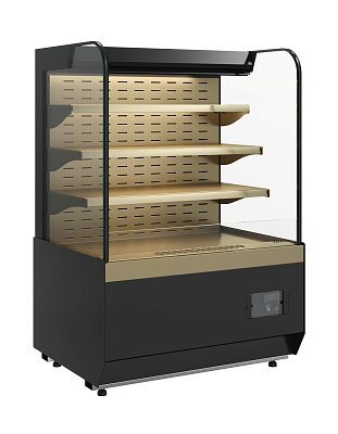 Витрина холодильная Carboma KR70 VM 0,9-2 STANDARD открытая, горка (9005)