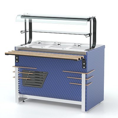 Прилавок холодильный RC12A Case 1105x700x1320(860) h=20мм REFETTORIO