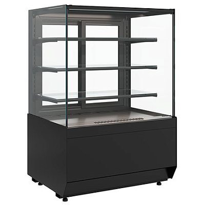 Витрина холодильная Carboma KC70 VM 0,9-1 LIGHT Паттерн (0108 Темный дуб)