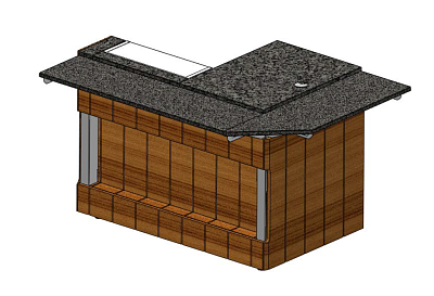 Прилавок кассовый Г-образный правый RSK62NS-Г Kids 1105x700x730мм Capital Kids REFETTORIO